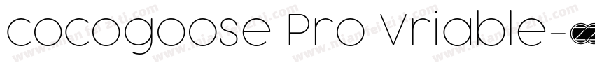 cocogoose Pro Vriable字体转换